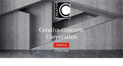 Desktop Screenshot of creativeconcretecorp.com