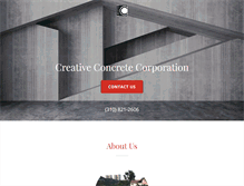 Tablet Screenshot of creativeconcretecorp.com